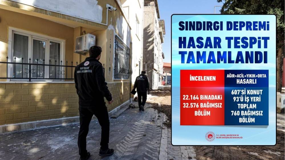 Sındırgı’da hasar tespit çalışmaları tamamlandı: 760 bina etkilendi
