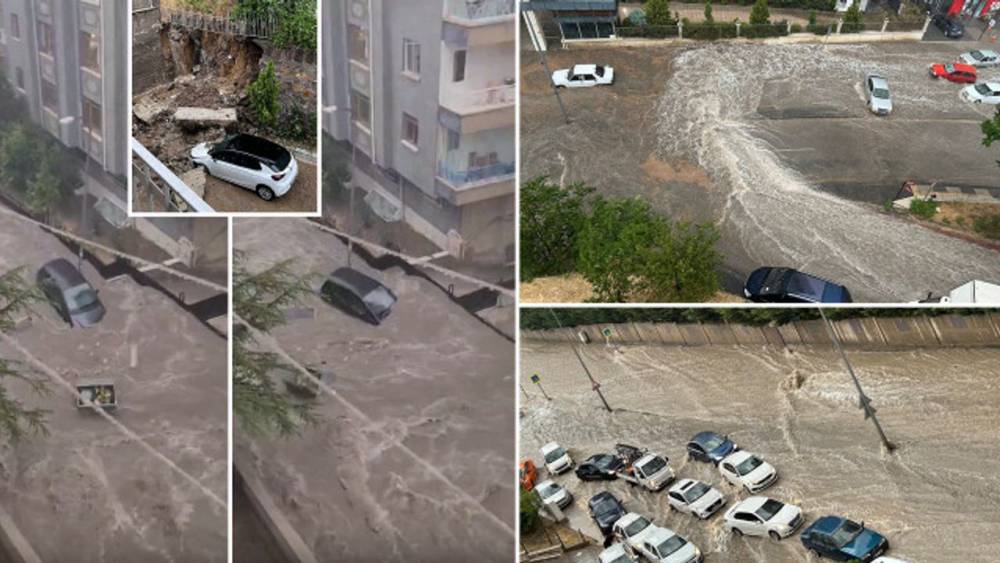Ankara'da Kuvvetli Sağanak Sel Getirdi