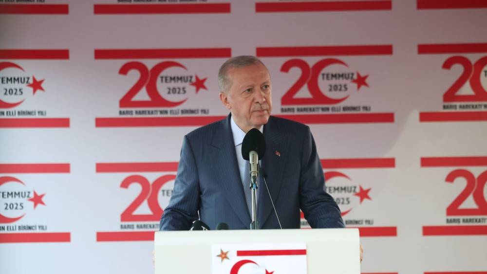 Erdoğan'dan KKTC'ye Tam Destek Mesajı