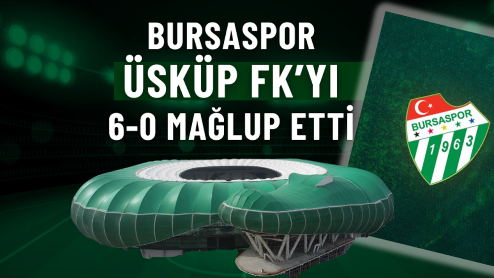 Bursaspor, Üsküp FK'yi Farklı Geçti!