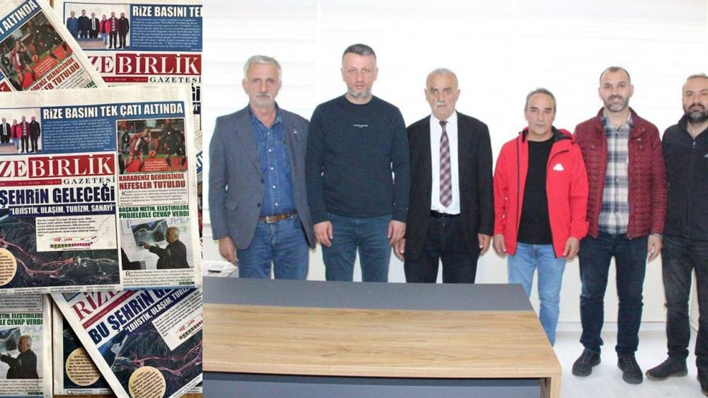 Rize'de yazılı basın tek çatıda birleşti