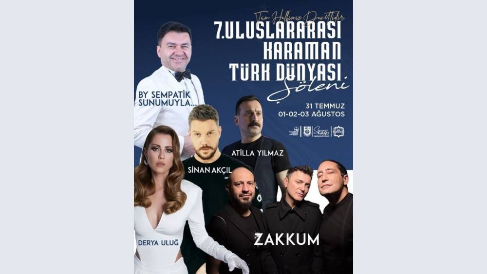 Karaman'da Rengarenk Türk Dünyası Şöleni Başlıyor